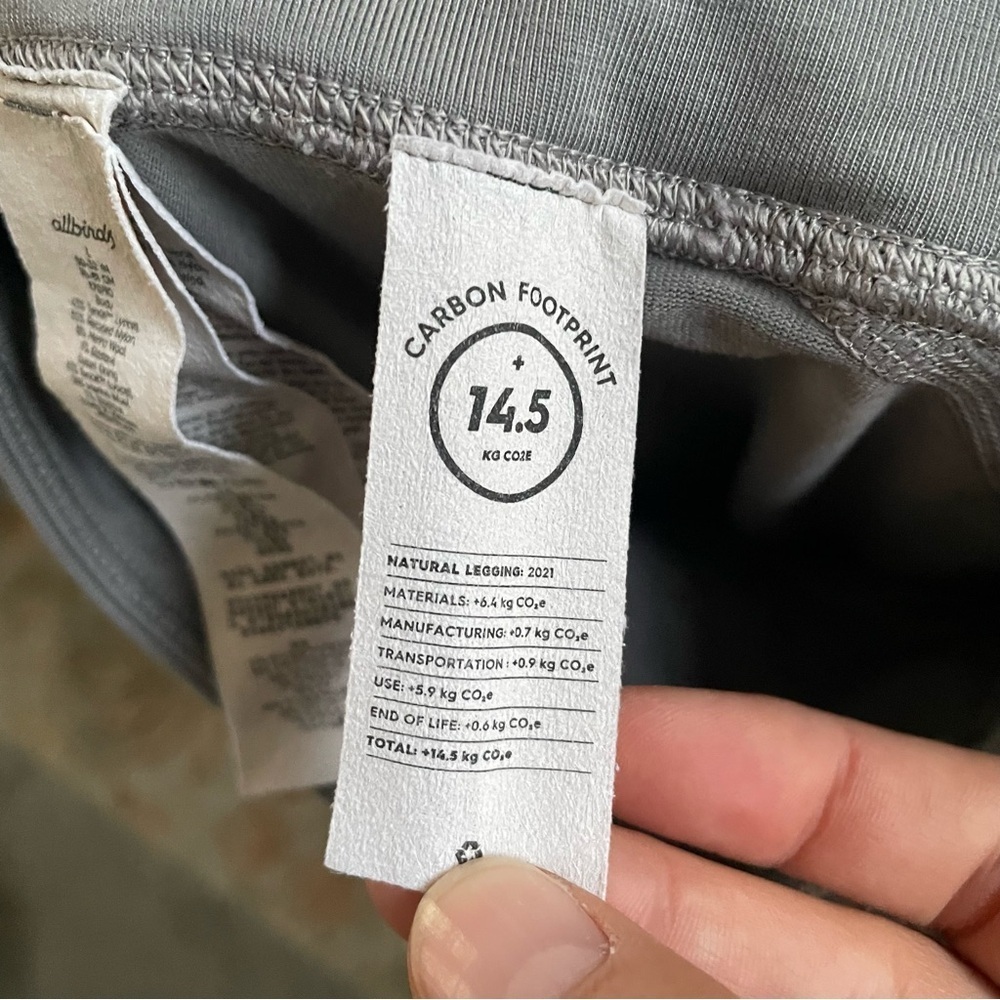 Allbirds gray soft natural lyocell ecofriendly leggings size large - Picture 10 of 12